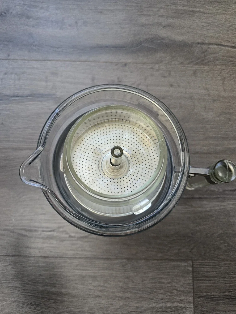 Pyrex Vintage Flameware 6-Cup Glass Coffee Percolator Farmhouse 1930's-1950's